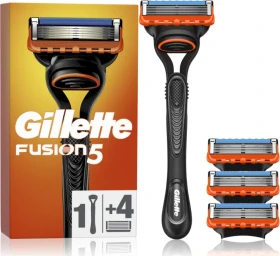 Gillette Fusion5 Rasierer + 4 Wechselklingen