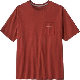 Patagonia Boardshort Logo Pocket Responsibili-Tee T-Shirt kurzarm rusty red (Herren)