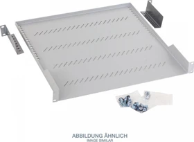Triton Fachboden perforiert, hellgrau, 1HE