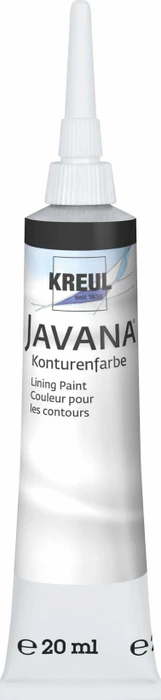 Kreul Javana Kontur Seidenmalfarbe, schwarz, 20ml
