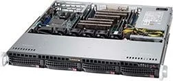 Supermicro SuperChassis 813MFTQC-350CB2, grau/schwarz, 1HE