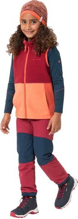 Vaude Caprea Warmlined III Hose lang salsa (Junior)