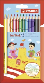 STABILO Trio thick Buntstift sortiert, Kartonbox, 12er-Set