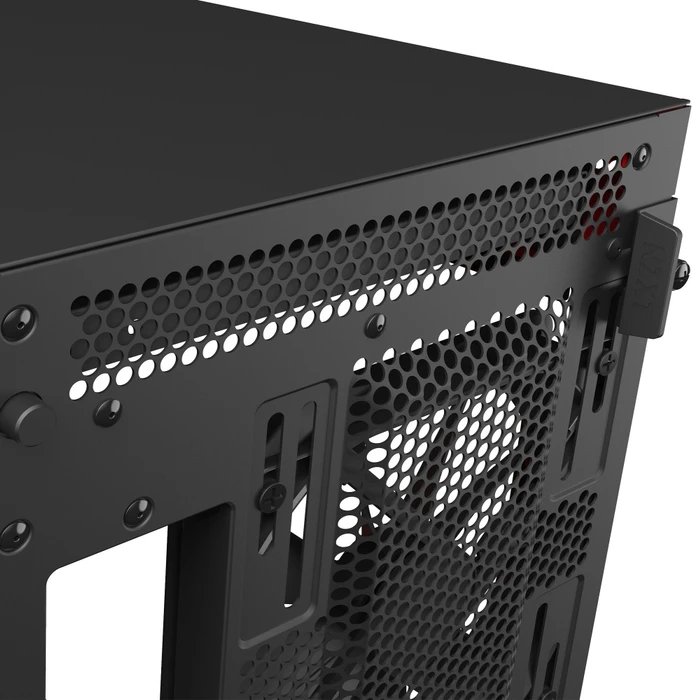 NZXT H710i, schwarz/rot, Glasfenster