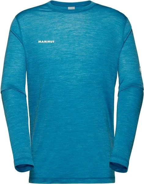 Mammut Tree Wool FL Funktionsshirt langarm glacier blue melange (Herren)