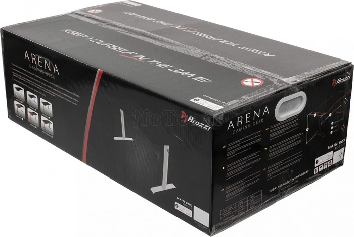 Arozzi Arena Leggero Star Trek Edition Gaming Desk Schreibtisch 114x72cm schwarz/schwarz