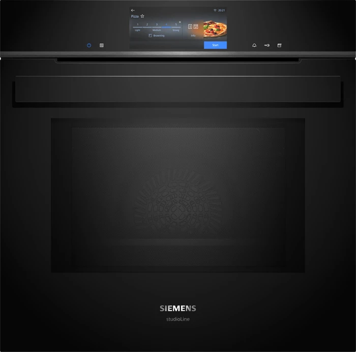 Siemens iQ700 HN978GQAir Backofen mit Mikrowelle und Dampfunterstützung (HN978GQB1 + HZ629070)
