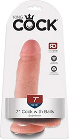Pipedream King Cock 7" Cock with Balls flesh