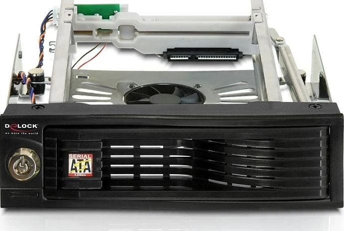 DeLOCK 5.25" Wechselrahmen auf 3.5" SATA