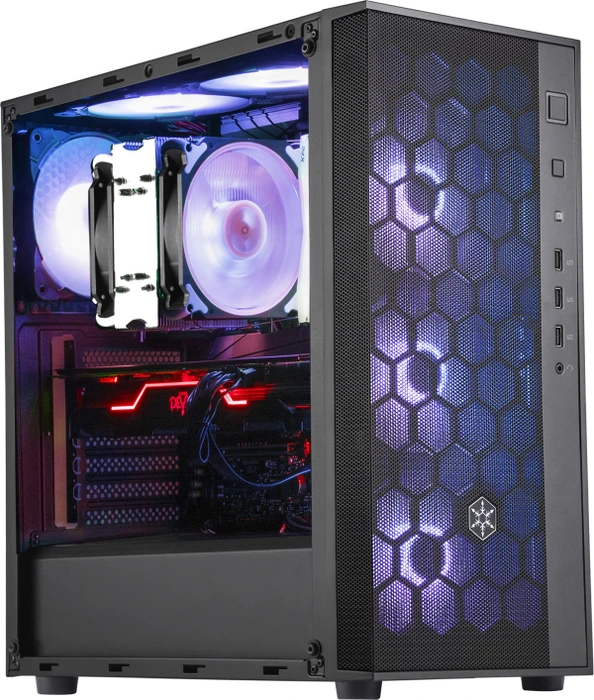 SilverStone Fara R1 Pro, schwarz, Glasfenster