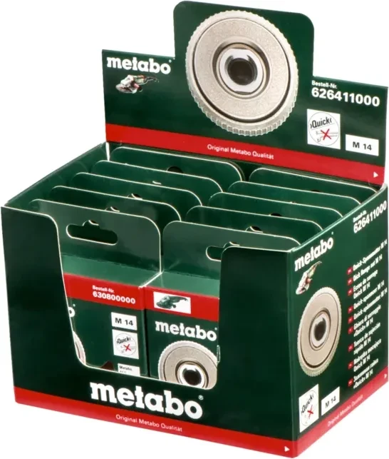 Metabo Quick Schnellspannmutter M14 für Winkelschleifer, 10 Stück