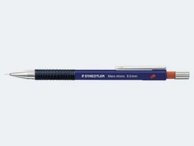 Staedtler Mars Micro 775 Druckbleistift B 0.5mm graphit, schwarz/blau, Radierer, 10er-Pack