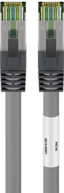 goobay Patchkabel, Cat8.1, S/FTP, RJ-45/RJ-45, 3m, grau