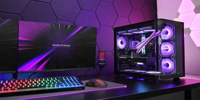 Mars Gaming MC-Fusion Black, Glasfenster
