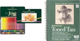 Faber-Castell Polychromos Buntstift sortiert, Metalletui, 120er-Set