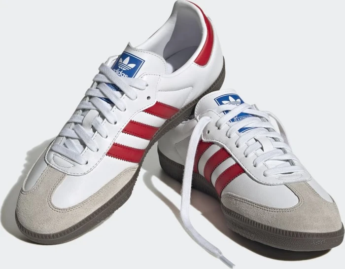 adidas Samba OG white/better scarlet/gum 5
