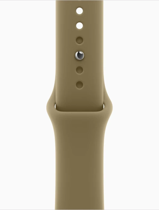 Apple Watch Series 12 (GPS) 42mm Aluminium dunkelbronze mit Sportarmband S/M oliv