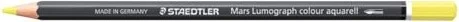 Staedtler Mars Lumograph colour aquarell 104 Aquarellstift cadmiumgelb, Kartonetui, 6er-Pack