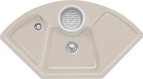 Villeroy & Boch Solo Eck Einbau Becken mittig beige