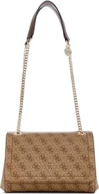 Guess Noelle 4G-Logo Mini Umhängetasche latte logo/brown