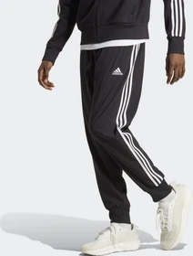 adidas Aeroready Essentials Tapered Cuff Woven 3-Streifen Trainingshose lang schwarz/weiß (Herren)