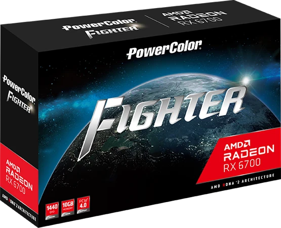 PowerColor Fighter Radeon RX 6700, 10GB GDDR6, HDMI, 3x DP