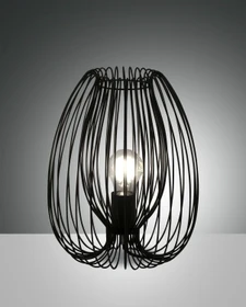 Fabas Luce Camp Tischleuchte schwarz Ø25cm