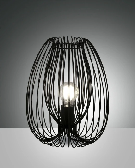 Fabas Luce Camp Tischleuchte schwarz Ø25cm