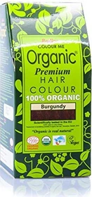 Radico Colour Me Organic temporäre Haarfarbe Burgundy, 100g