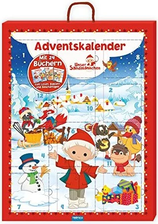Trötsch Verlag Unser Sandmännchen mit 24 Beschäftigungsbüchern Adventskalender