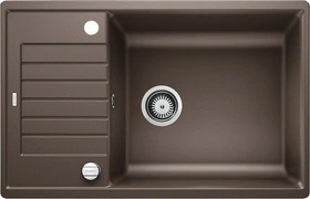 Blanco Zia XL 6 S Compact Einbau Becken reversibel mit Ablauffernbedienung cafe
