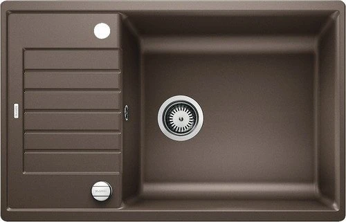 Blanco Zia XL 6 S Compact Einbau Becken reversibel mit Ablauffernbedienung cafe