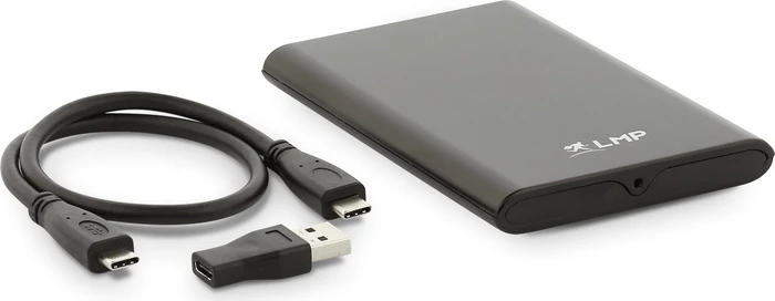LMP DataMobile Festplattengehäuse, schwarz, 2.5", USB-C 3.1