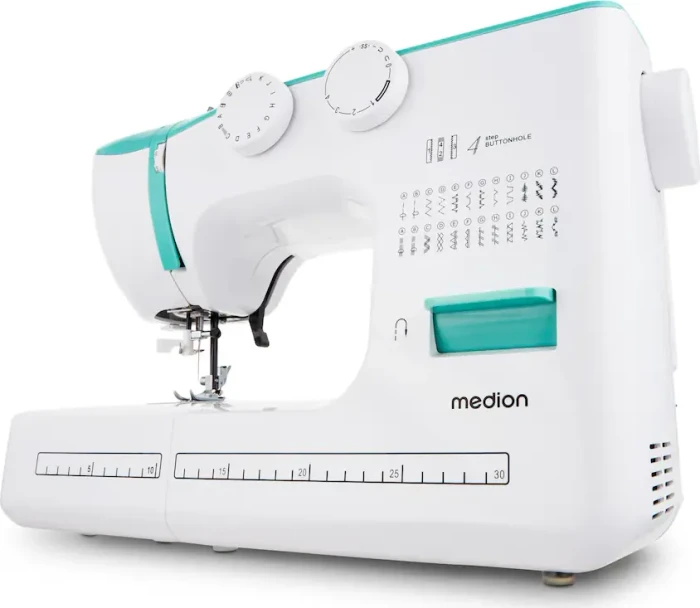 Medion Life SM60 MD10689 Nähmaschine weiß/türkis