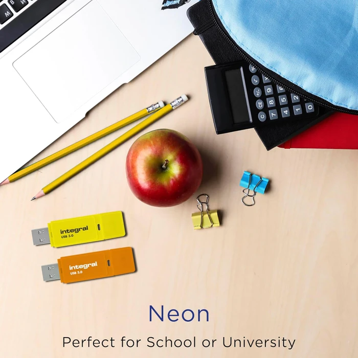 Integral Neon 64GB orange/gelb, USB-A, USB 3.2 Gen 1×1, 2er-Pack