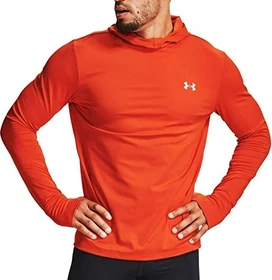 Under Armour Qualifier Ignight ColdGear Hoodie Laufshirt langarm orange (Herren)