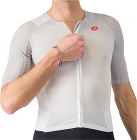Castelli Free Sanremo Triathlon Shorty kurzarm weiß/schwarz (Herren)