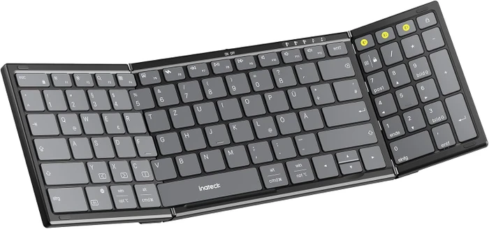Inateck KB602 Nomad faltbare Tastatur mit Nummernblock, Bluetooth, DE