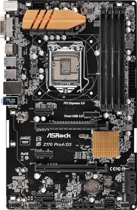 ASRock Z170 Pro4/D3 (Intel 1151)