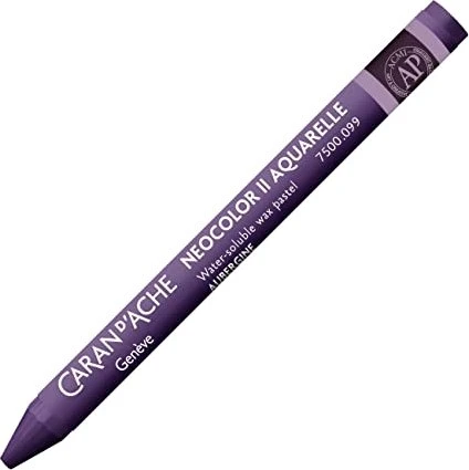 Caran d'Ache Neocolor II Aquarelle Wachskreide, aubergine, 10er-Pack