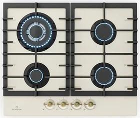 Klarstein Victoria 60cm Gas-Kochfeld autark creme