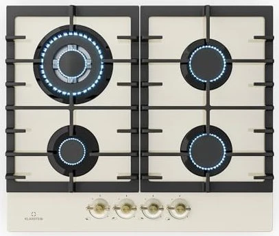 Klarstein Victoria 60cm Gas-Kochfeld autark creme