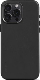 Decoded Leather Back Cover für Apple iPhone 15 Pro Max schwarz