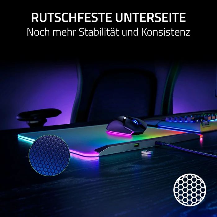 Razer Firefly V2 Pro - Fully Illuminated RGB Gaming Mouse Mat, schwarz