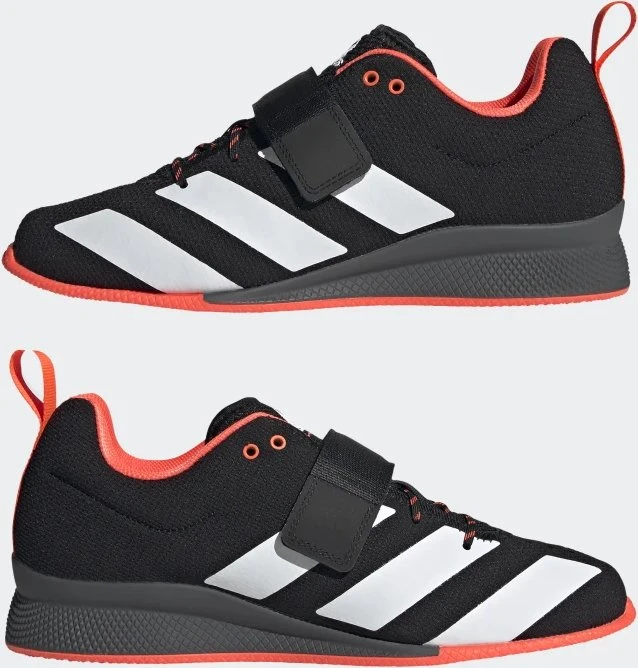 adidas Adipower II core black/cloud white/solar red (Herren)
