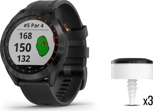 Garmin Approach S40 und CT10 Bundle GPS-Golfuhr schwarz