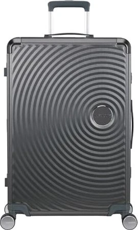 American Tourister Soundbox Spinner Alu L brushed anthracite