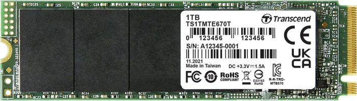 Transcend MTE670T SSD 128GB, M.2 2280 / M-Key / PCIe 3.1 x4