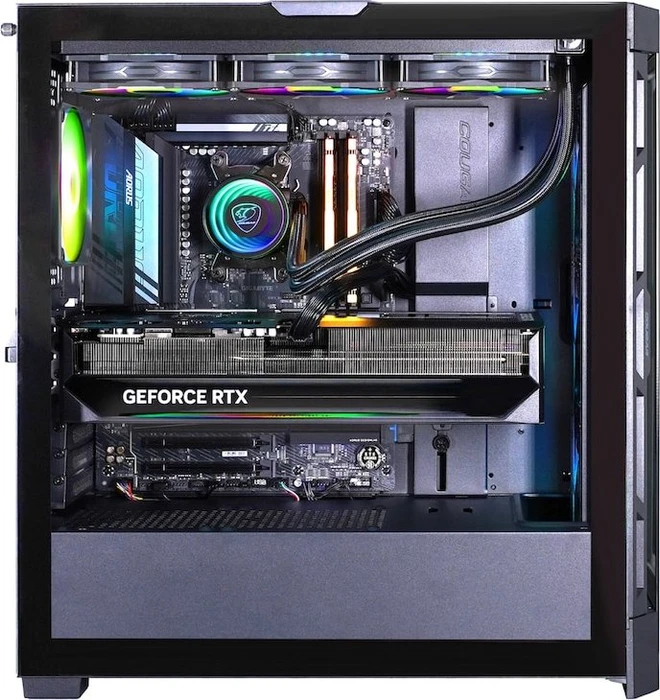 Hyrican Cougar Duoface Pro BK 7937, Ryzen 5 9600X, 32GB RAM, 1TB SSD, GeForce RTX 5060