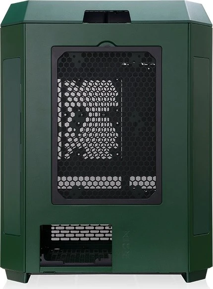 Thermaltake The Tower 600 Racing Green, grün/schwarz, Glasfenster